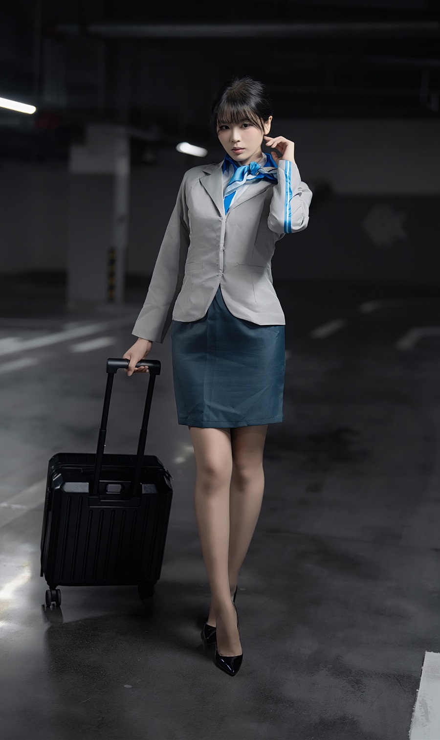 轩萧学姐-生日作-空姐黑丝+灰丝[141P+2V] 小姐姐 预览1图