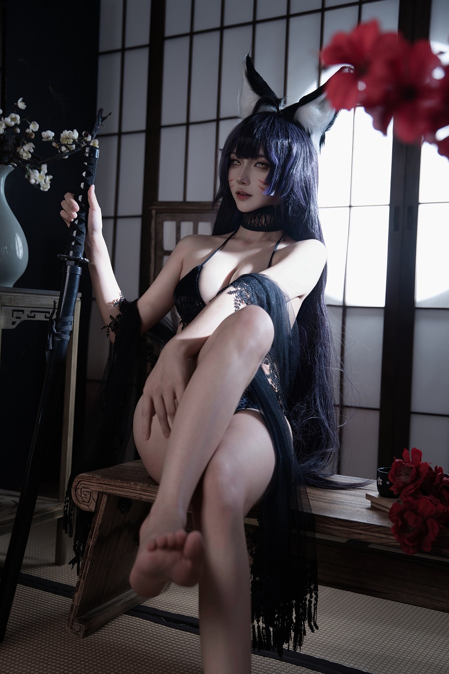 Seya狮砸-舰长图-武藏泳装[12P] 小姐姐 预览3图
