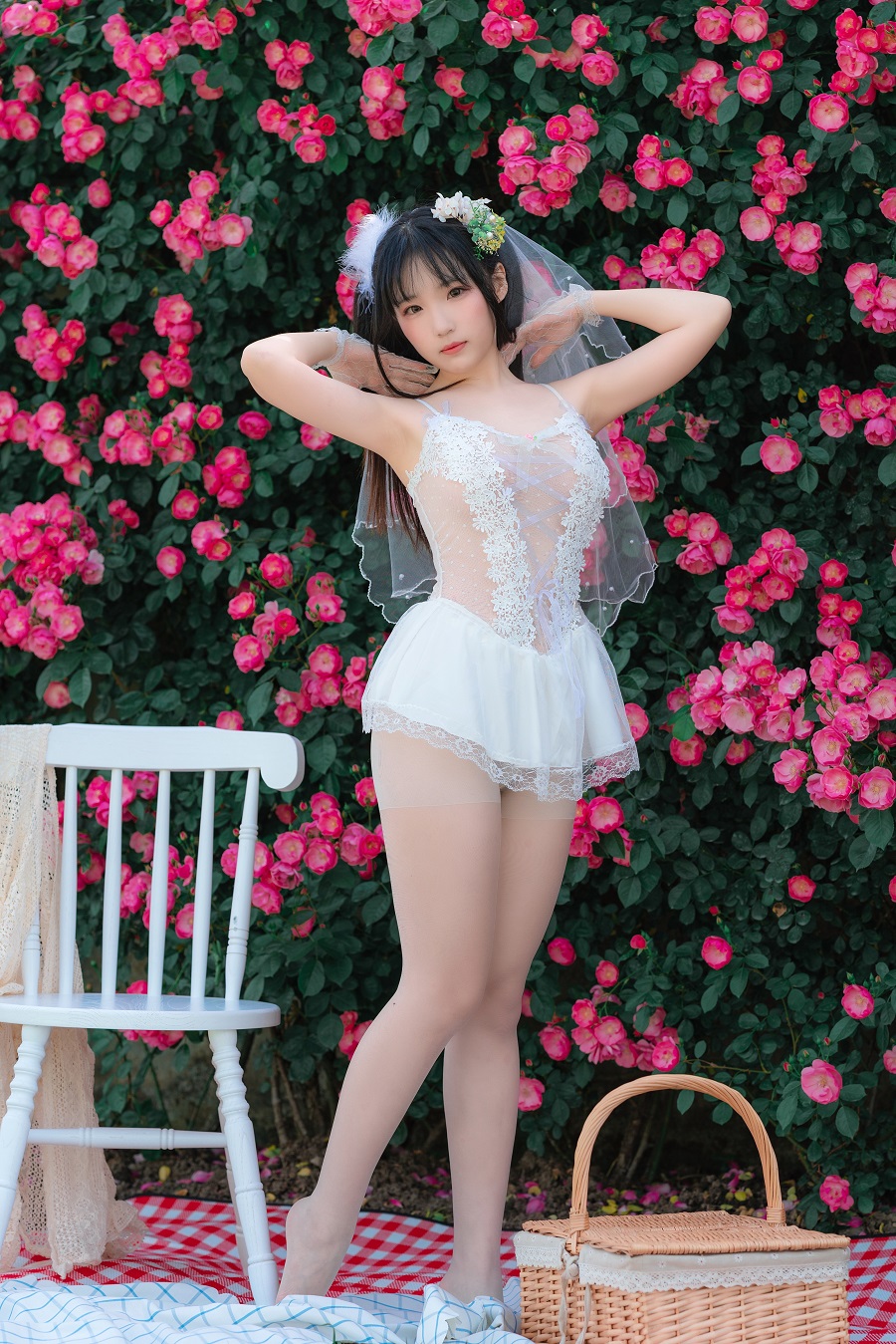 弥美Mime-私房-羽毛花嫁[26P] 小姐姐 预览3图