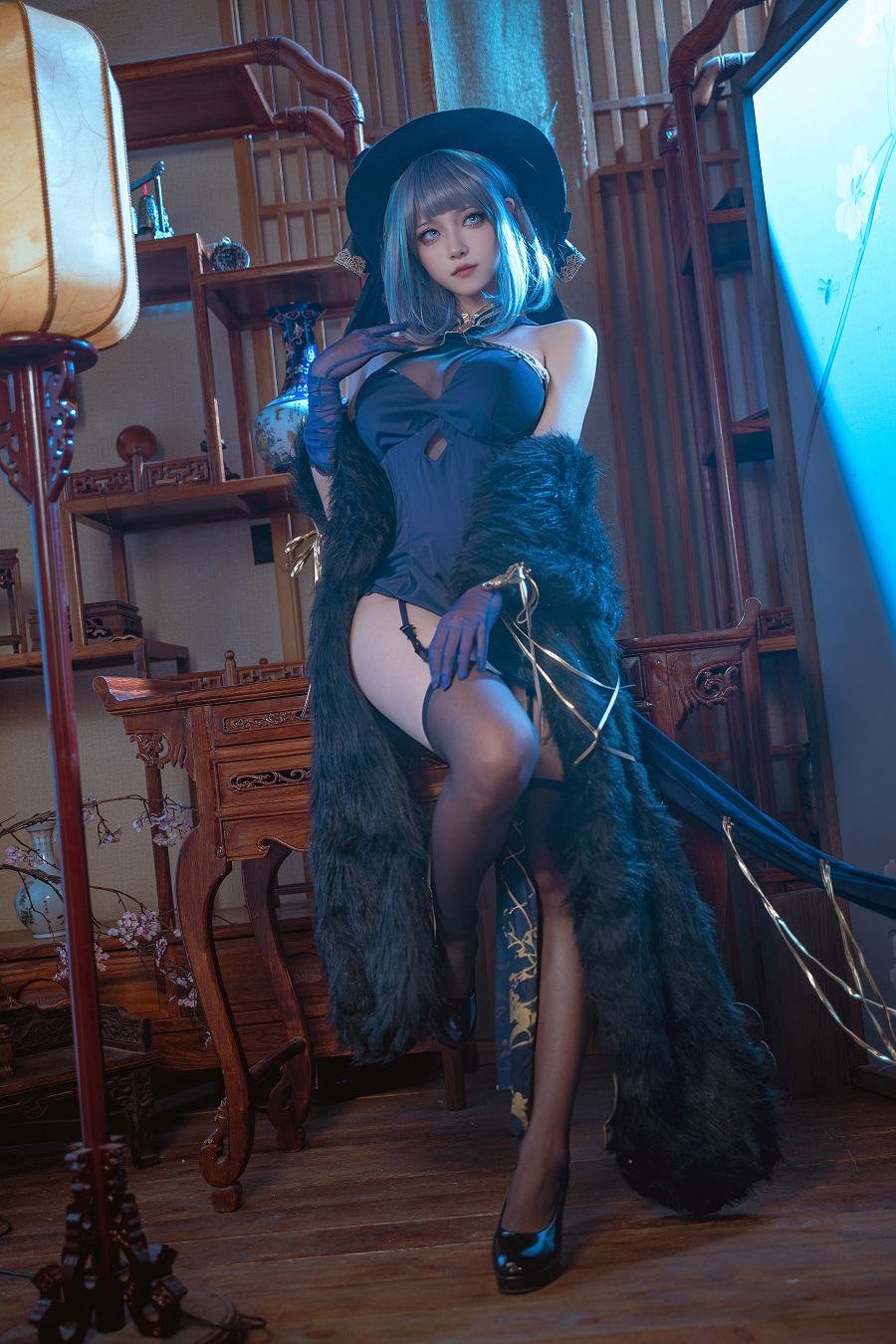 Seya狮砸-碧蓝航线-柴郡旗袍[12P] 小姐姐 预览2图