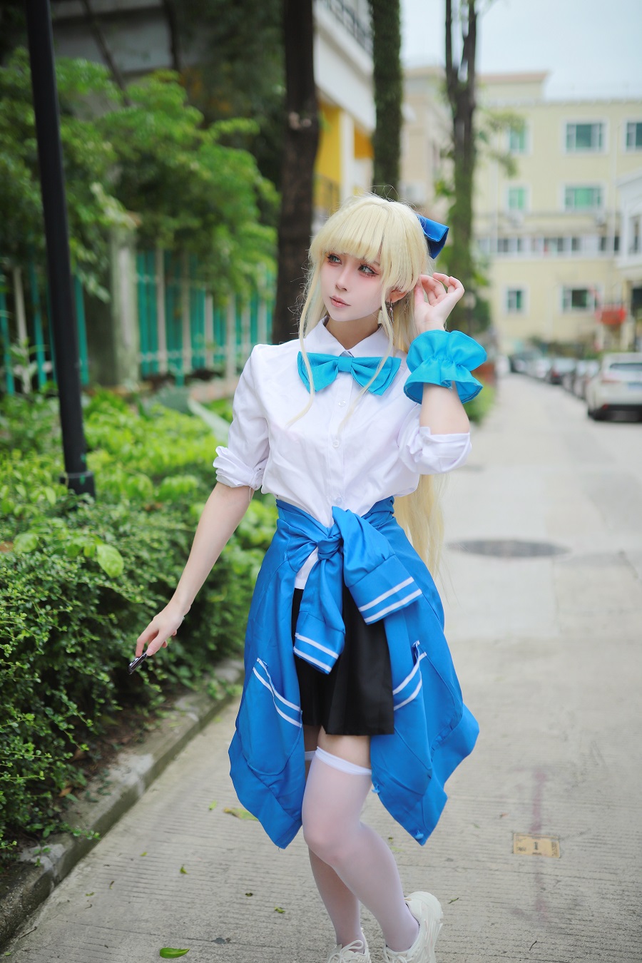 上杉绘黎落-蔚蓝档案-飞鸟马时校服[46P] 小姐姐 预览1图