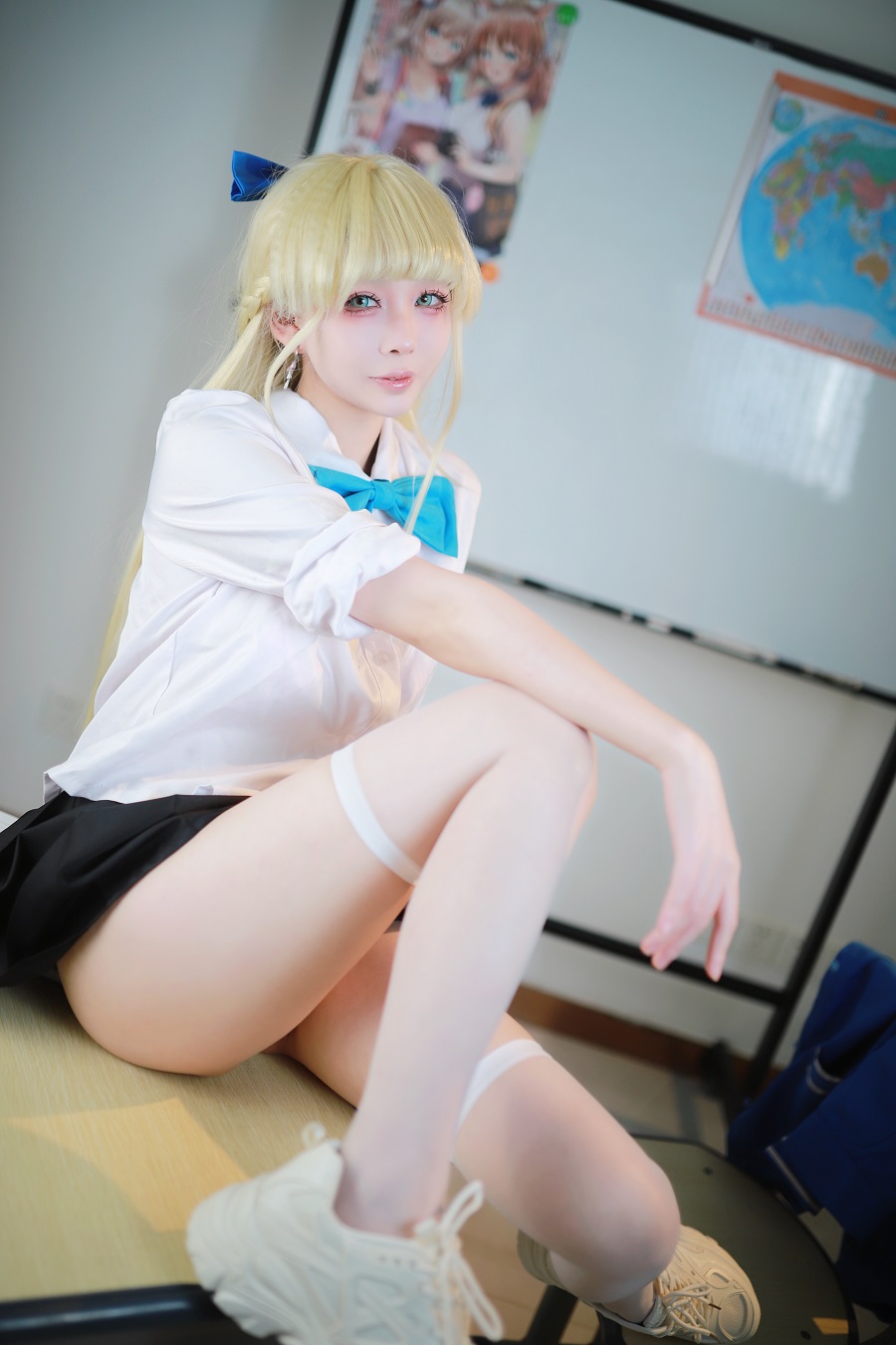 上杉绘黎落-蔚蓝档案-飞鸟马时校服[46P] 小姐姐 预览2图