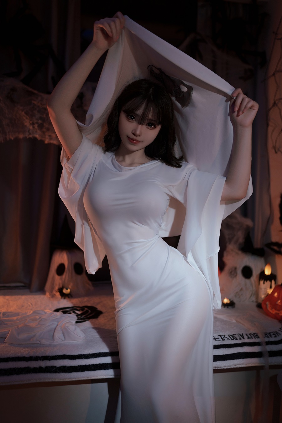 Bangni邦尼-万圣节派对-幽灵娘[87P+8V] 小姐姐 预览3图