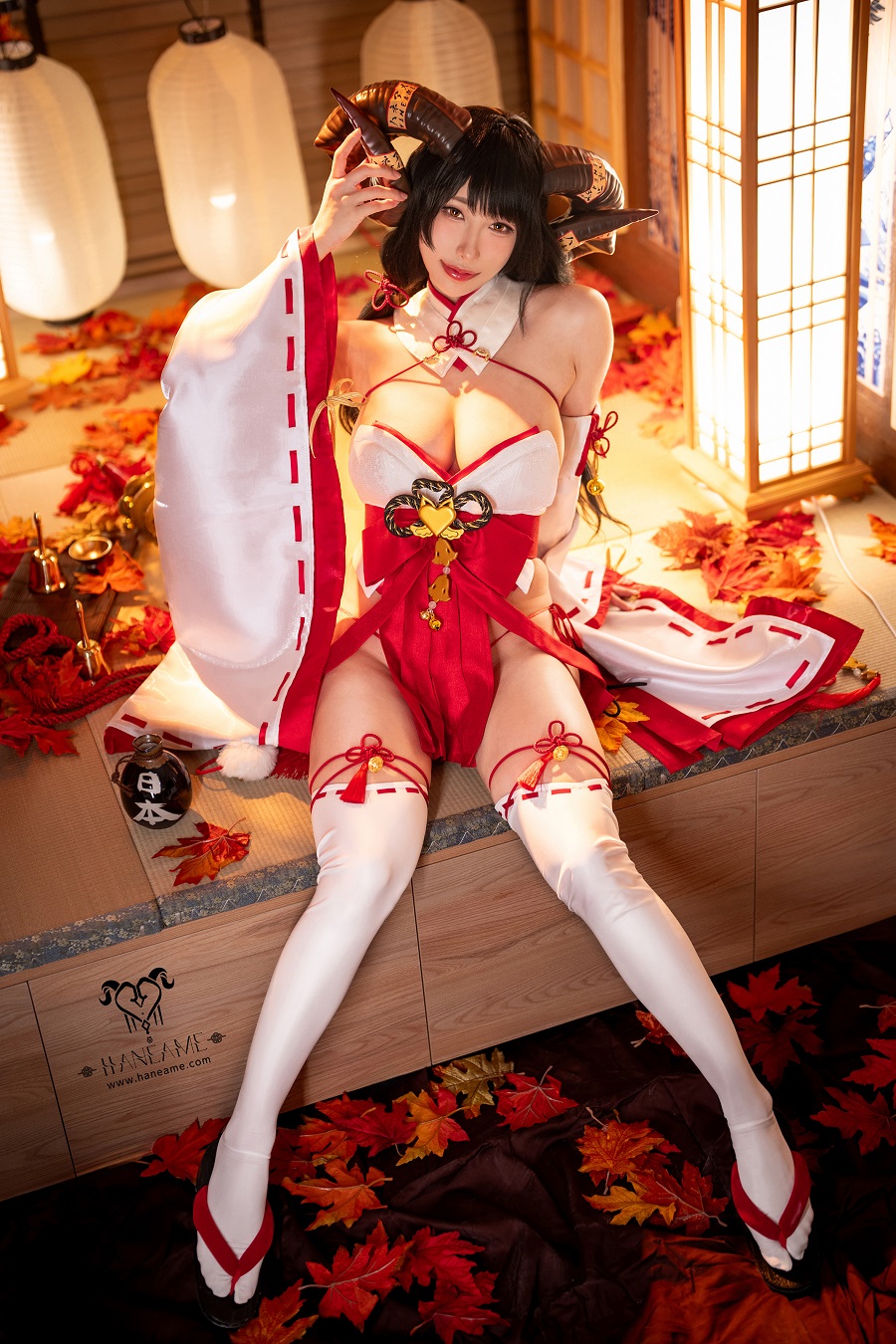 雨波_HaneAme-色欲邪羊巫女寫真書[88P] 小姐姐 预览3图