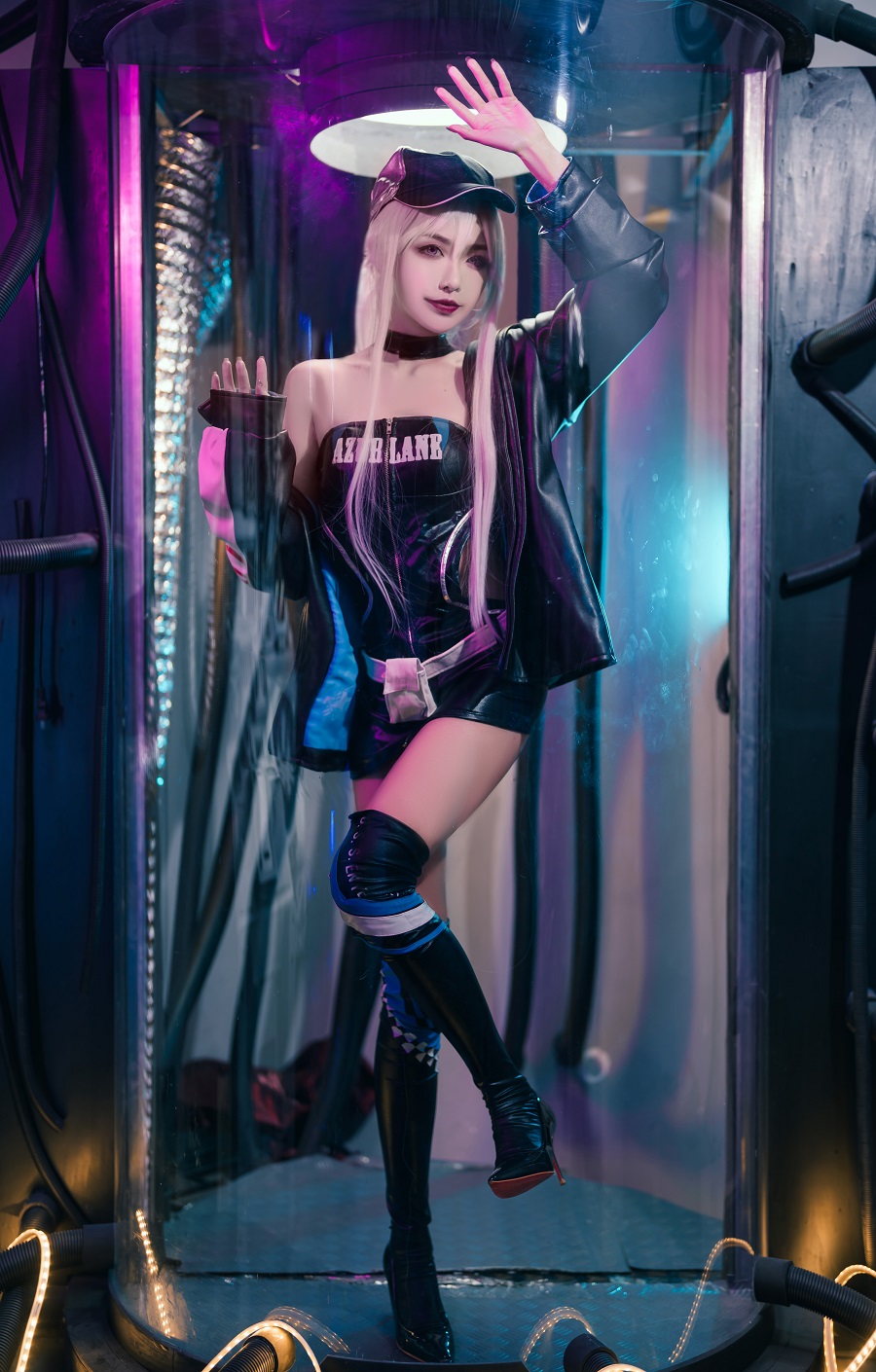 源纱希喵喵喵-碧蓝航线-企业赛车服[25P] 小姐姐 预览2图