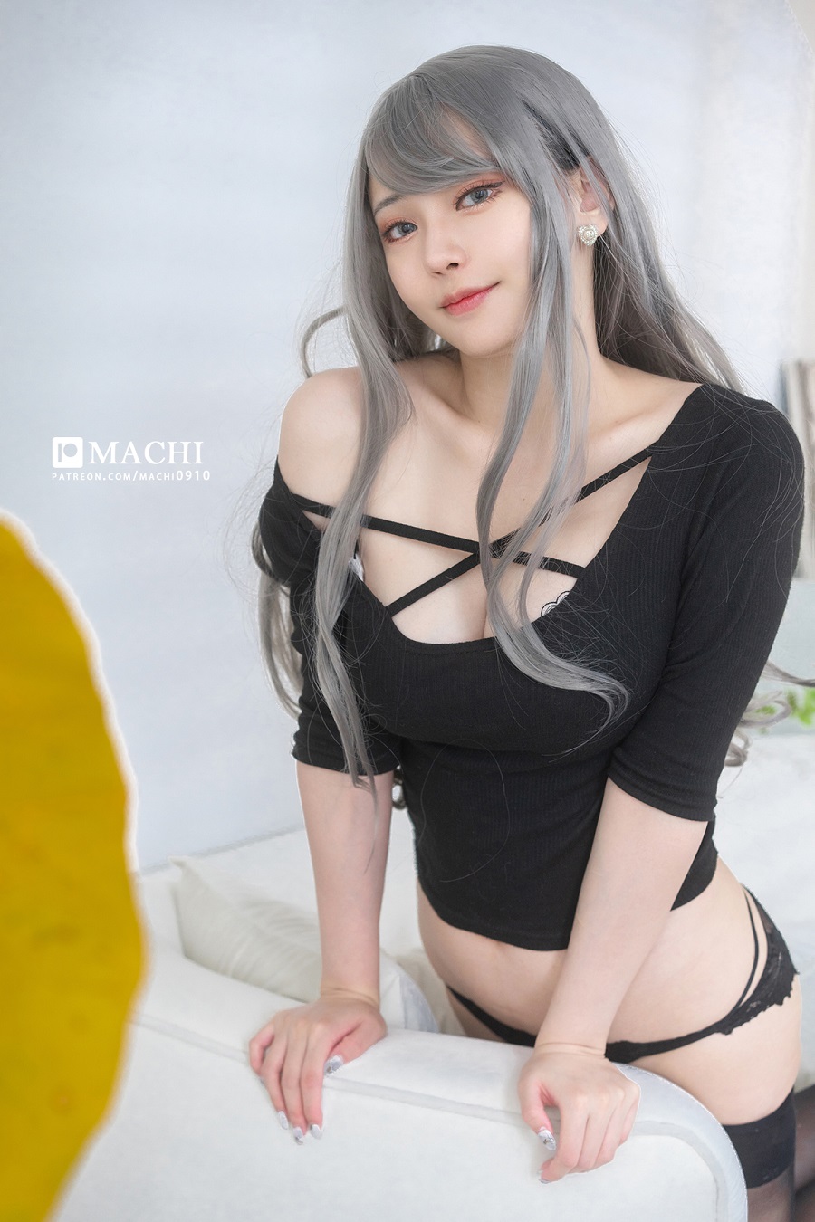 Machi馬吉-黑絲毛衣[29P] 小姐姐 预览2图