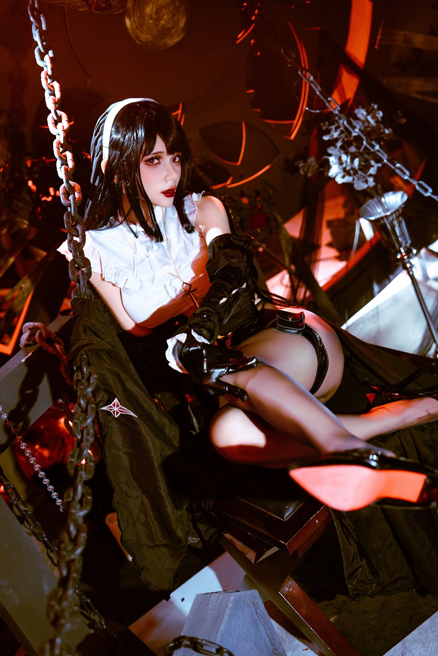 FiHANNA-万圣节战斗修女[35P] 小姐姐 预览3图