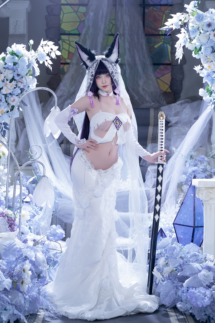 清水由乃-碧蓝航线-武藏紫藤花[51P+1V] 小姐姐 预览1图