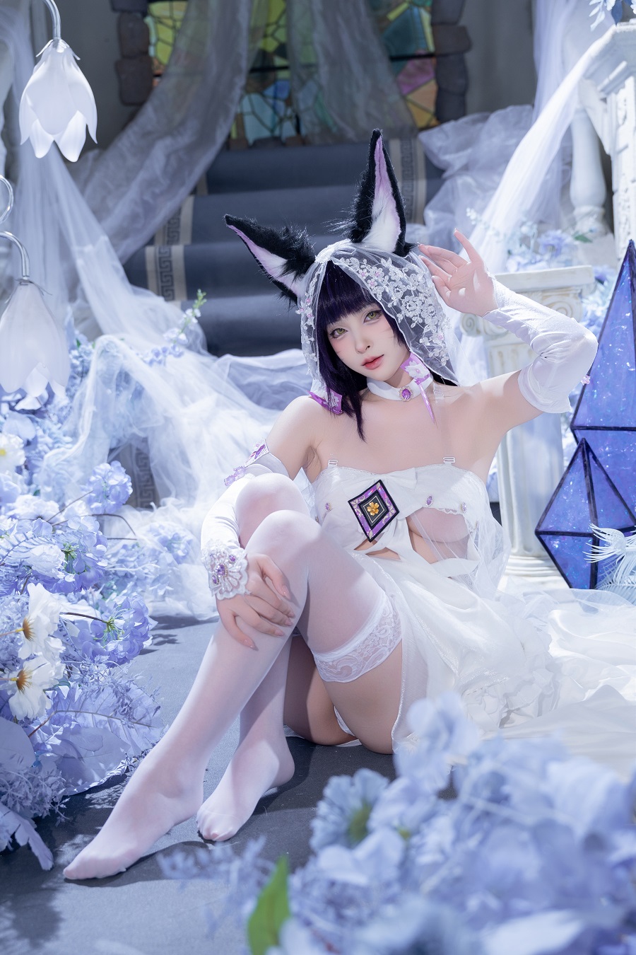 清水由乃-碧蓝航线-武藏紫藤花[51P+1V] 小姐姐 预览3图