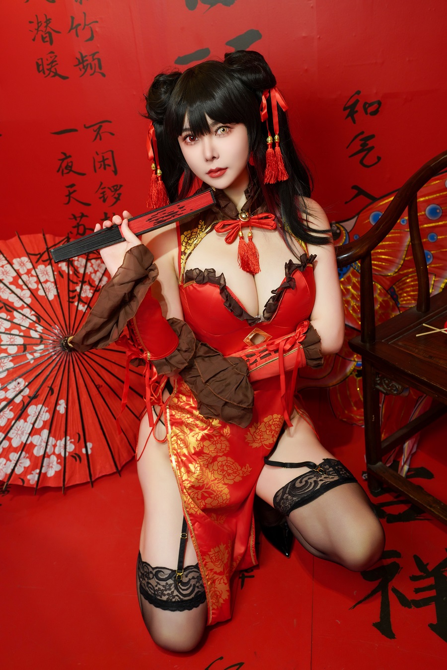亚马逊鲶鱼-约会大作战-时崎狂三新春旗袍[25P+1V] 小姐姐 预览1图
