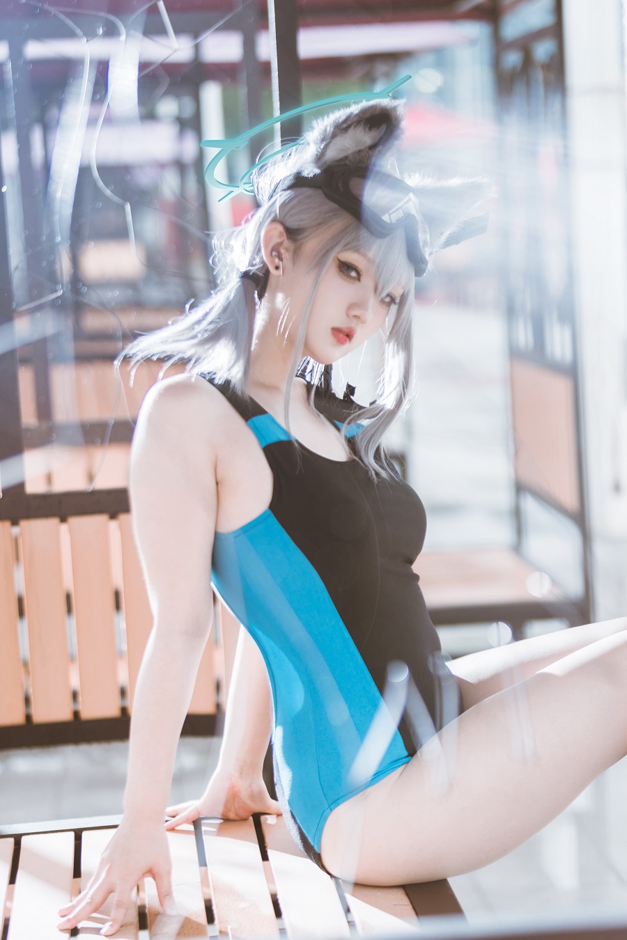 露Mercurius-i-蔚蓝档案-砂狼白子水着[15P] 小姐姐 预览1图