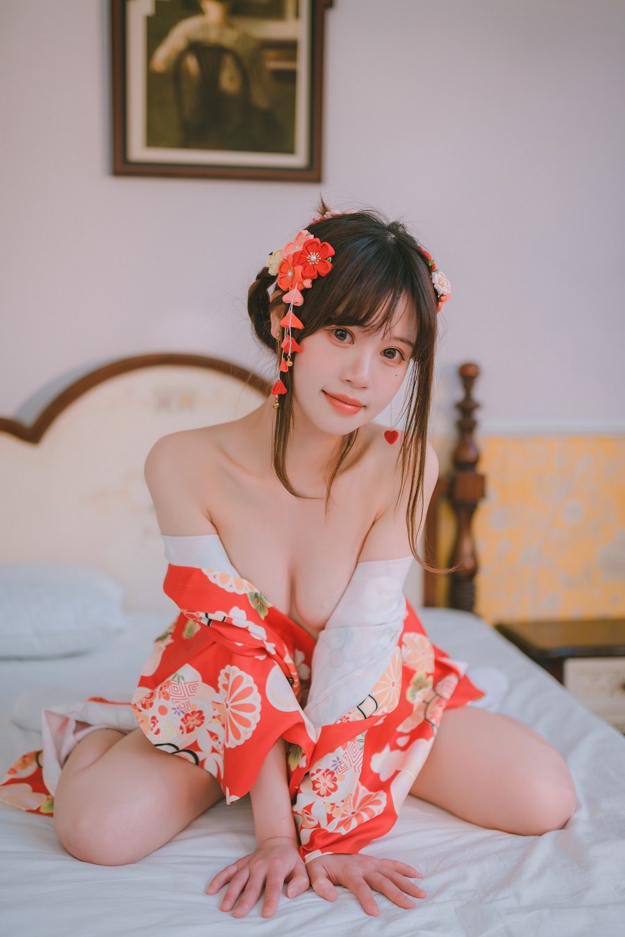 千反田鹿子-室内浴衣私房[49P] 小姐姐 预览2图