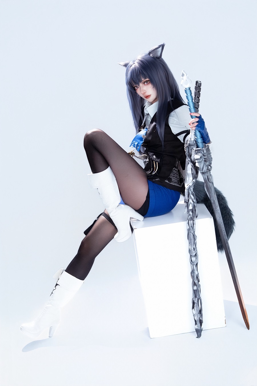 炭烤莉莉黑-明日方舟-德克萨斯[14P] 小姐姐 预览3图