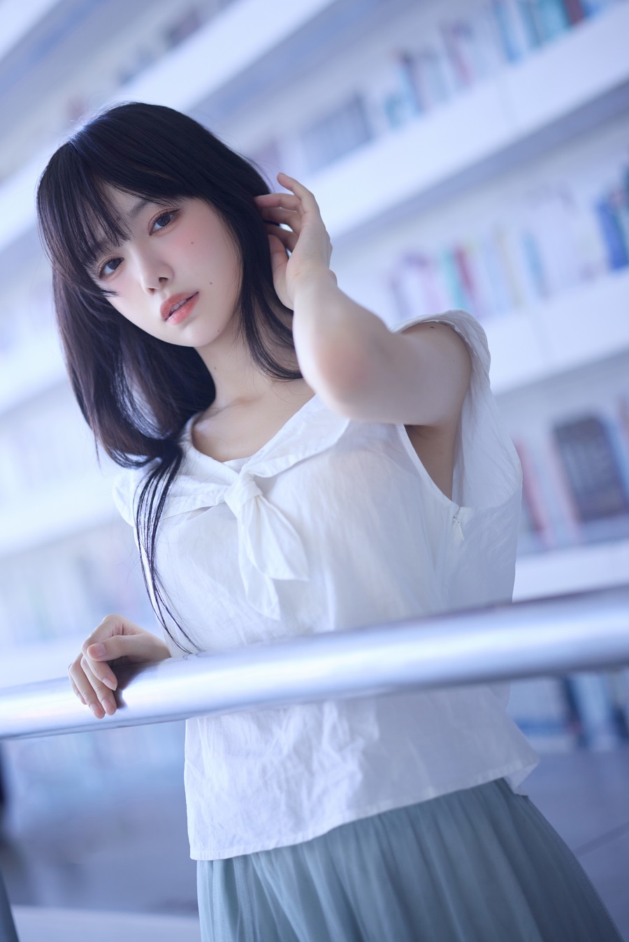 Shika小鹿鹿-图书馆[16P] 小姐姐 预览3图