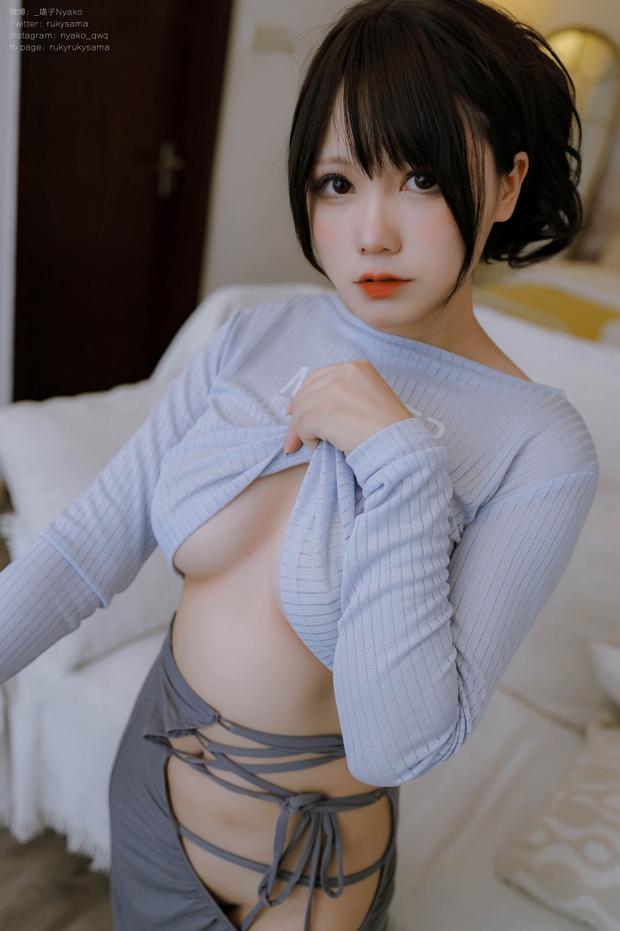 Nyako喵子-吉他妹妹连衣裙[71P+1V] 小姐姐 预览3图